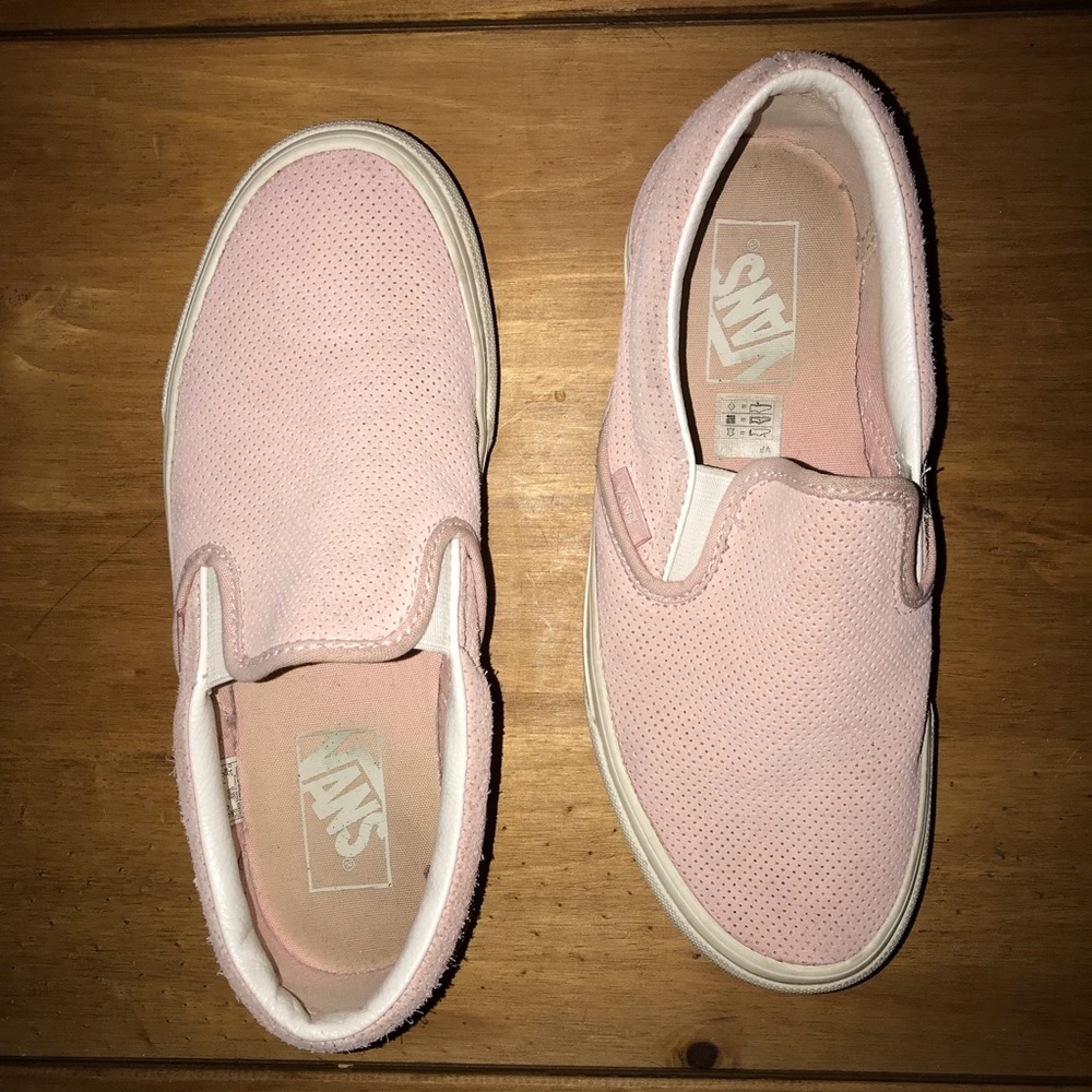 Pink suede vans
